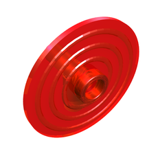 Shield Round with Stud (3876)