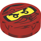Tile Round 1 x 1 with Trapped Kai Print