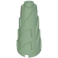 LEGO PART 28598 Cone 2 x 2 x 3 Jagged | Rebrickable - Build
