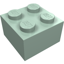 LEGO part LDraw render in color 378 - Sand Green LEGO part LDraw render in color 378 - Sand Green