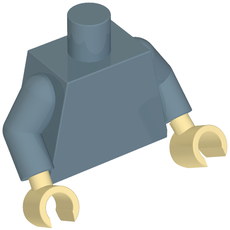 Torso, Sand Blue Arms, Tan Hands [Plain] (973c24h26)
