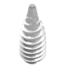 Cone 4 x 4 x 6 2/3 Drill with Grey Peghole (72040)