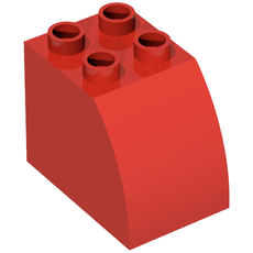 Duplo Brick 2 x 3 x 2 with Curved Top (11344)
