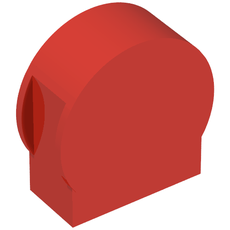 Duplo Brick 1 x 3 x 2 Round Top, Cut Away Sides (14222)