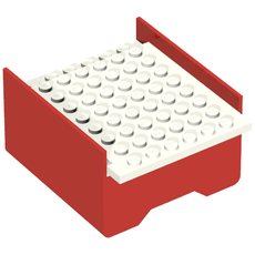 Boat Hull Section, Middle 8 x 6 x 3 1/3, Deck Color White (185c02)