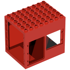 Duplo Building 6 x 8 x 6 Drive Through with Door and Window Openings (2210)