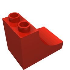 Duplo Brick 2 x 3 x 2 with Curve (2301)