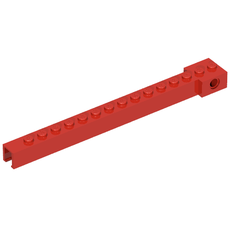 Crane Arm Outside, Wide, 15 Studs, End Notch (2350b)