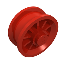 Wheel Spoked with Stud (242c01)