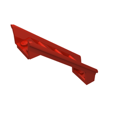 Vehicle Track, Roller Coaster Steep Ramp, 6 Bricks Elevation (26561)