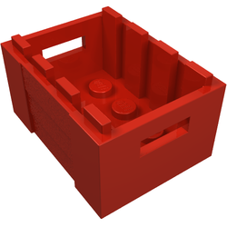 LEGO part 30150 Box / Crate with Handholds in Bright Red/ Red