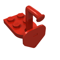 Plate Special 3 x 2 with Hole (Train Coupler Closed) with Hook (3176c01)