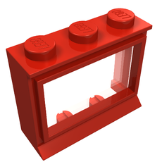 Window 1 x 3 x 2 Classic with Solid Studs [Complete] (31ac01)