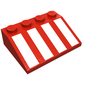 Slope 33° 3 x 4 with White Stripes Print