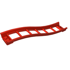 Vehicle Track, Roller Coaster Ramp Small, 3 Bricks Elevation (34738)