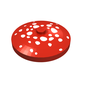 Dish 4 x 4 Inverted [Radar] with Mushroom Spots Print