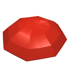 Fabuland, Equipment Umbrella Top with No Bottom Flaps, 6 x 6 [No Top Stud] (4094a)