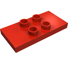 Duplo Plate 2 x 4 x 1/3 with 4 Center Studs [Thin] (4121)