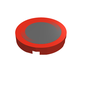 Tile Round 2 x 2 with Black Exhaust Port Print