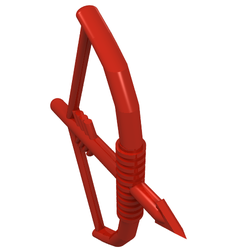 LEGO part 4499 Weapon Bow and Arrow [Large] in Bright Red/ Red