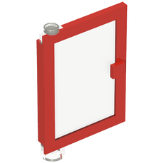 Door 1 x 4 x 5 Left with Trans-Clear Glass (47899c01)