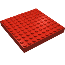 Brick 10 x 10 without Bottom Tubes, without Cross Supports (733)