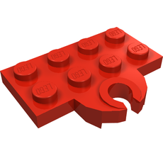 Plate Special 2 x 4 with Train Coupler, Open for Magnet [Reinforced] (753)