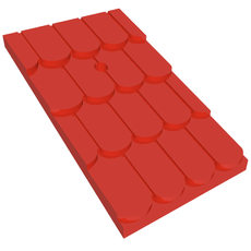 Fabuland, Roof Slope with Chimney Hole (789)