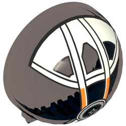 Windscreen 6 x 6 x 3 Canopy Half Sphere with Hinge with Silver Frame Print