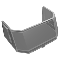 Glass for Windscreen 4 x 6 x 4 Cab with Hinge [Fits 45406] (46103)