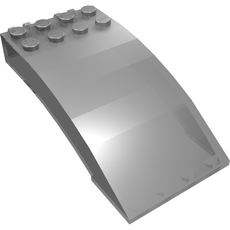 Windscreen 8 x 4 x 2 Curved [2 Dual-Fingered Click Hinges] (46413)