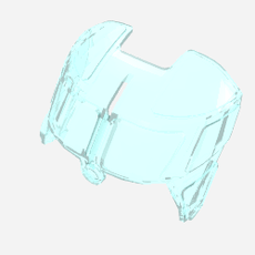 Glass for Aircraft Fuselage Curved Forward 6 x 8 Top (11297)