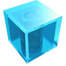 Minifig Head Special, Cube [Plain] (19729)
