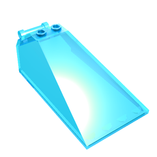 Windscreen 8 x 4 x 2 with Handle and 2 Studs [Solid Studs] [Plain] (21849)