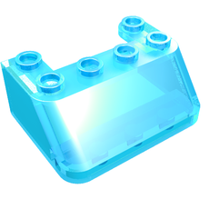 Windscreen 3 x 4 x 1 1/3 with 6 Studs on Top (4866)