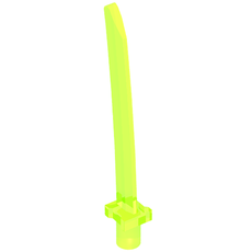 Weapon Sword Blade with Bar, Square Crossguard (37341c)