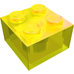 LEGO part LDraw render in color 46 - Trans-Yellow LEGO part LDraw render in color 46 - Trans-Yellow