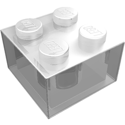 LEGO part LDraw render in color 47 - Trans-Clear LEGO part LDraw render in color 47 - Trans-Clear