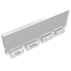 Windscreen 1 x 4 x 1 1/3 with Bottom Hinge (30161)