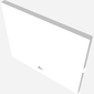Glass for Window 1 x 4 x 3 [Old Style - Circular Indent]