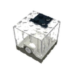 Motor, 9V 4 x 4 x 3 1/3 with Dark Gray Base