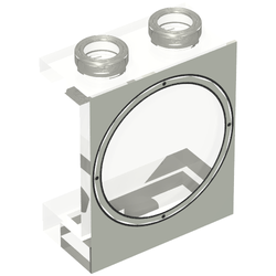 Panel 1 x 2 x 2 with Light Gray Porthole Print
