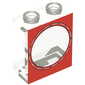 Panel 1 x 2 x 2 with Red Porthole Print [10020-1 / 10020-2]