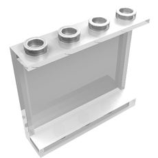 Panel 1 x 4 x 3 [Side Supports / Hollow Studs] (60581)