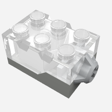 Light Brick 2 x 3 x 1 1/3 with Dark Bluish Gray Base [Yellow LED] (62930)