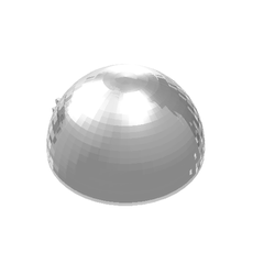 Windscreen 8 x 8 x 3 Dome with Dual 2 Fingers - 7 Teeth (95198)