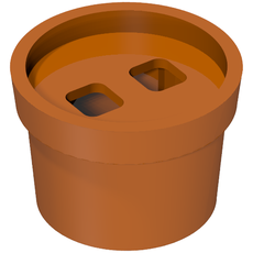 Minifig Hipwear Flower Pot Suit / Costume (35709)