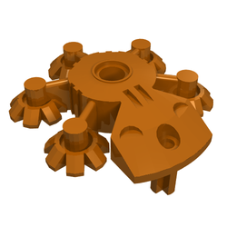 Large Figure Shield 5 x 5 with Gear Tips