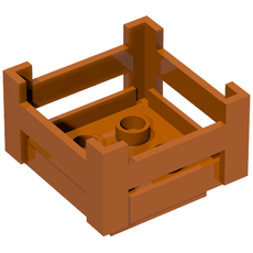 Duplo Container Wooden-Style Crate (6446)