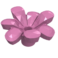 Plant, Flower, Minifig Accessory with 7 Thick Petals and Pin (32606)